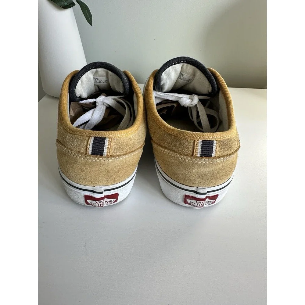 Vans Atwood Low Men's 8 Mustard Yellow Gold Suede Skate Shoes Sneakers 751505
